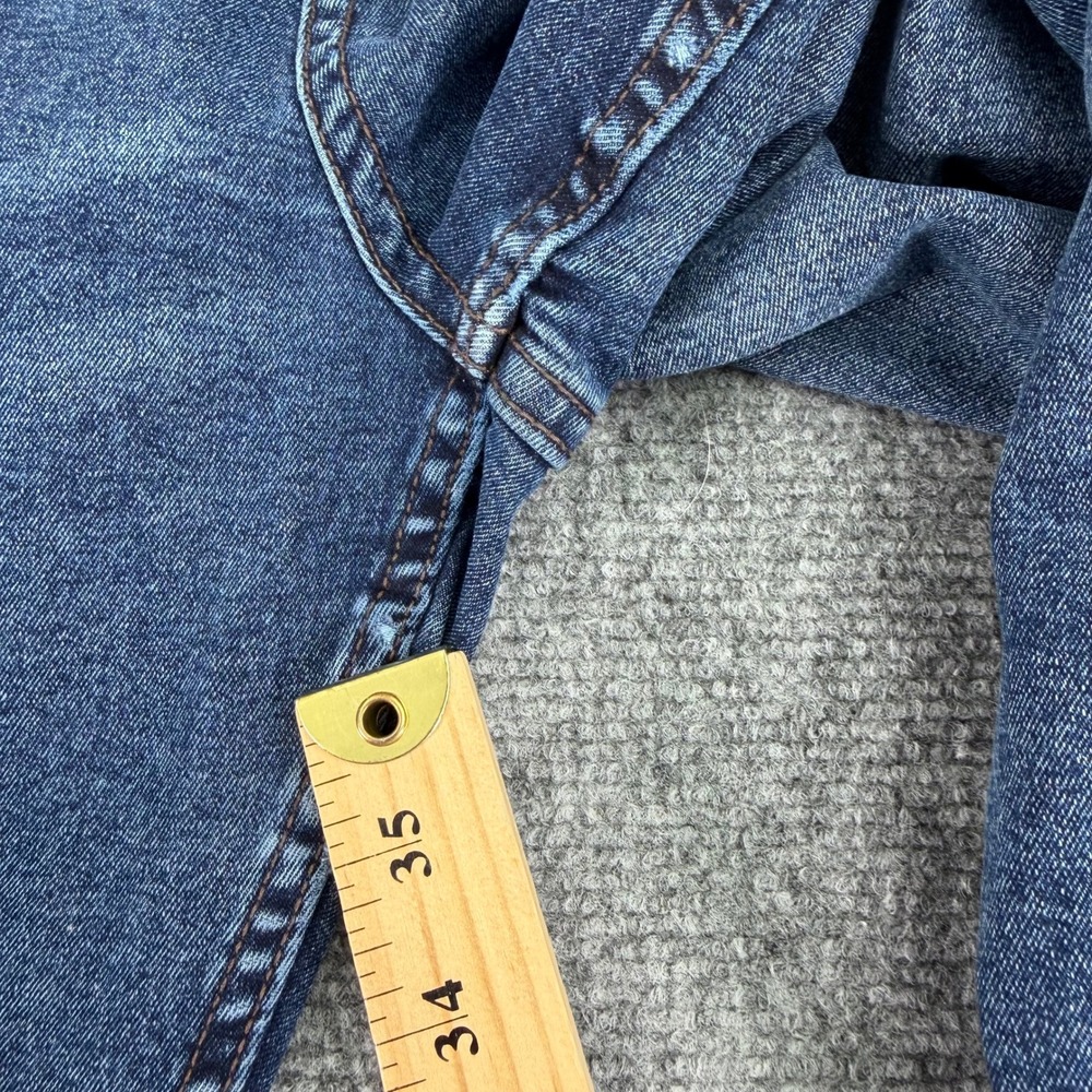 TPJ The Perfect Jean Mens 40x30 Blue Thick Thicc Stretch Denim Medium Wash - Picture 5 of 16